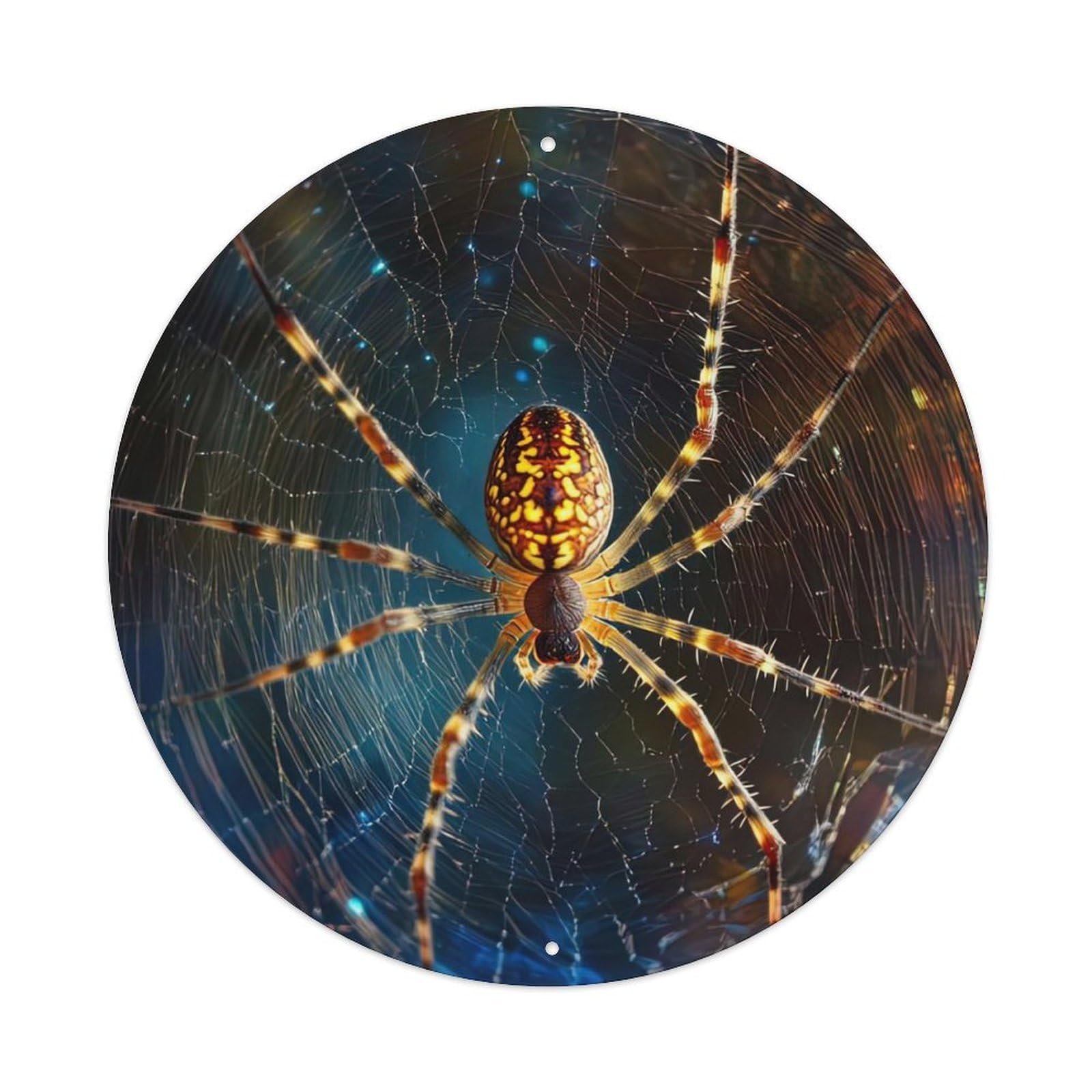 Animal Spider on The Web Metal Tin Sign