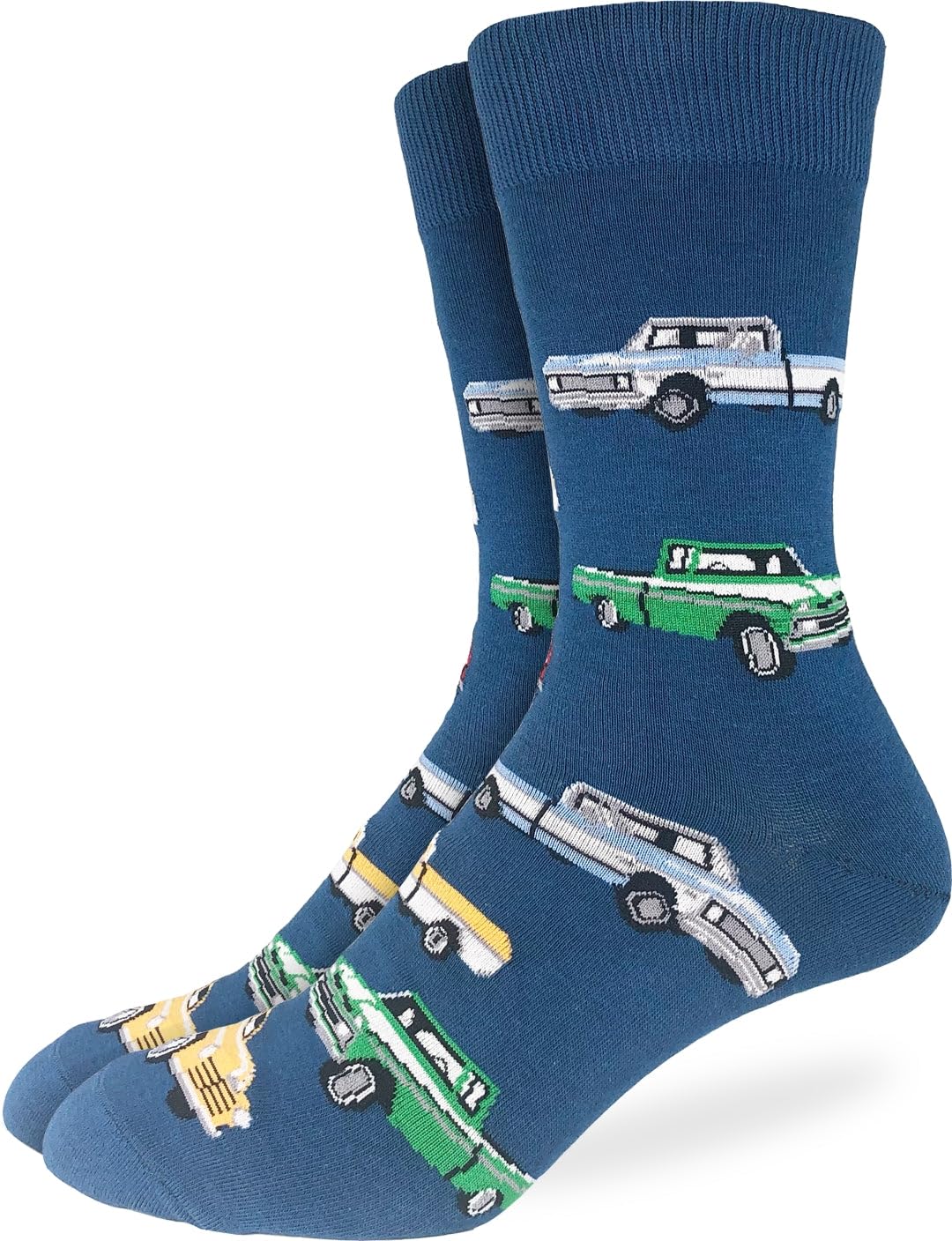 "Cars" Crew Socks by Good Luck Sock - Large