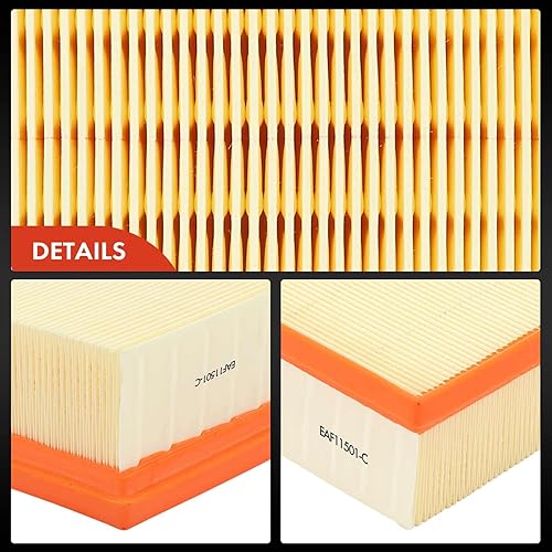 Miniatura 7 de A-Premium Filtro de aire de motor compatible con Buick Encore y Chevrolet Trax, 2013-2022, L4 1.4L, panel flexible, repuesto # 95021102