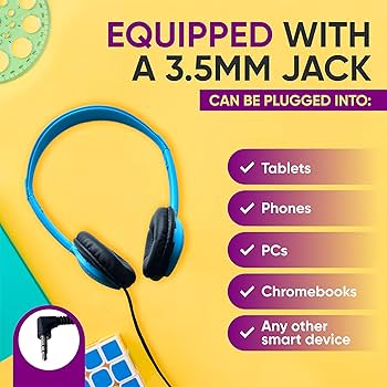 Amazon.com: 5 Pack Bulk Wired On-Ear Leather Headphones with
