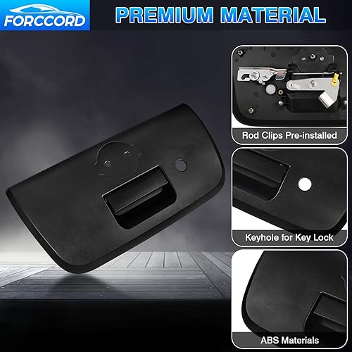 Miniatura 3 de Ajuste personalizado para manija de portón trasero Nissan Frontier 2004 2003 2002 2001 Asa de pestillo de puerta elevadora negro Frontier Accesorios