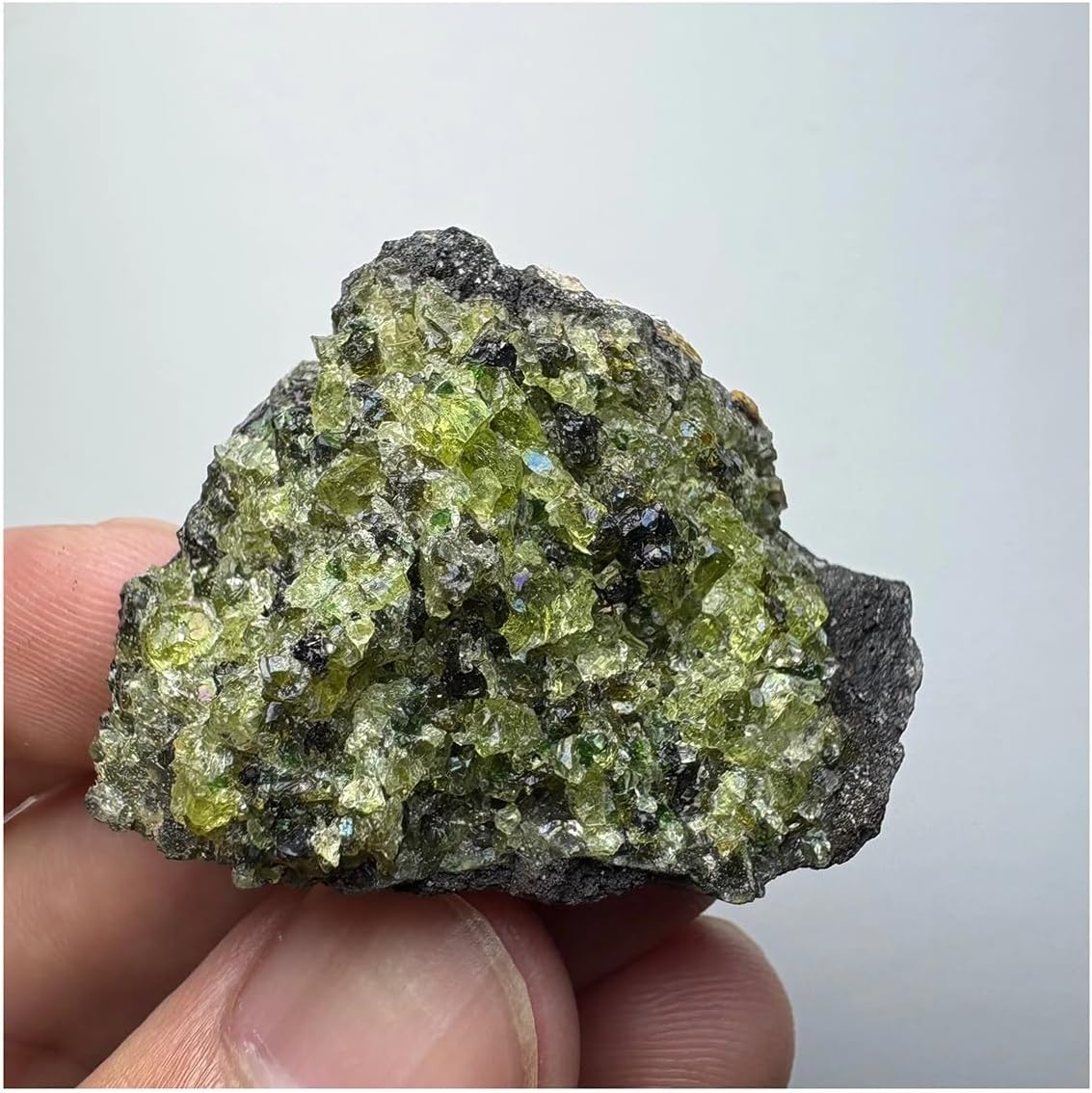 Crystal Stone Natural Raw Green Mineral Crystals Quartz Home Decor crystal stone holder necklace