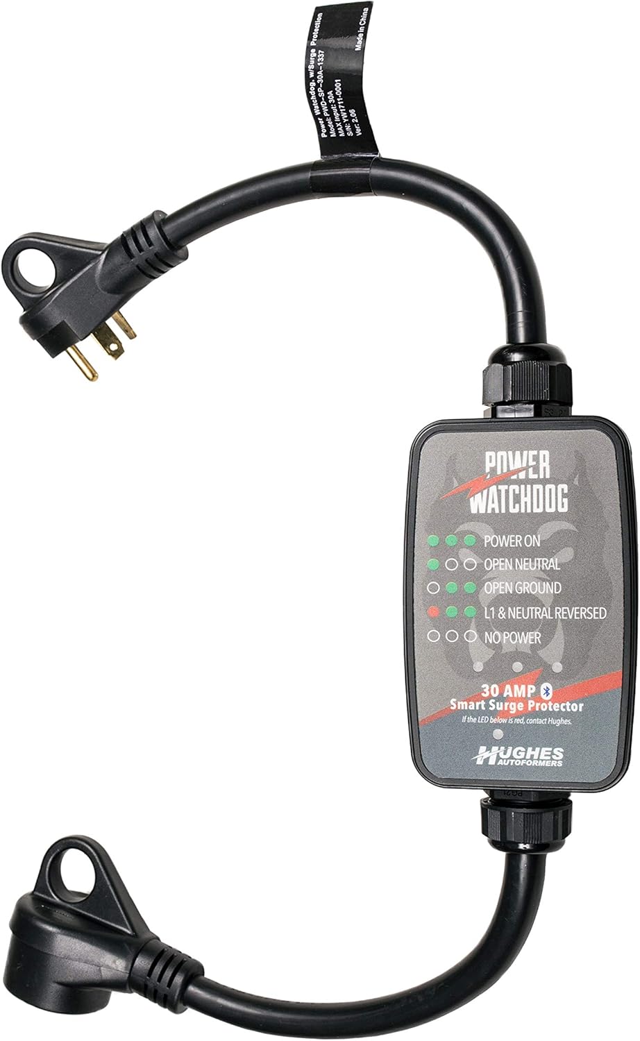 Power Watchdog PWD30, Bluetooth Surge Protector, 30 Amp, Portable, 14 Inch