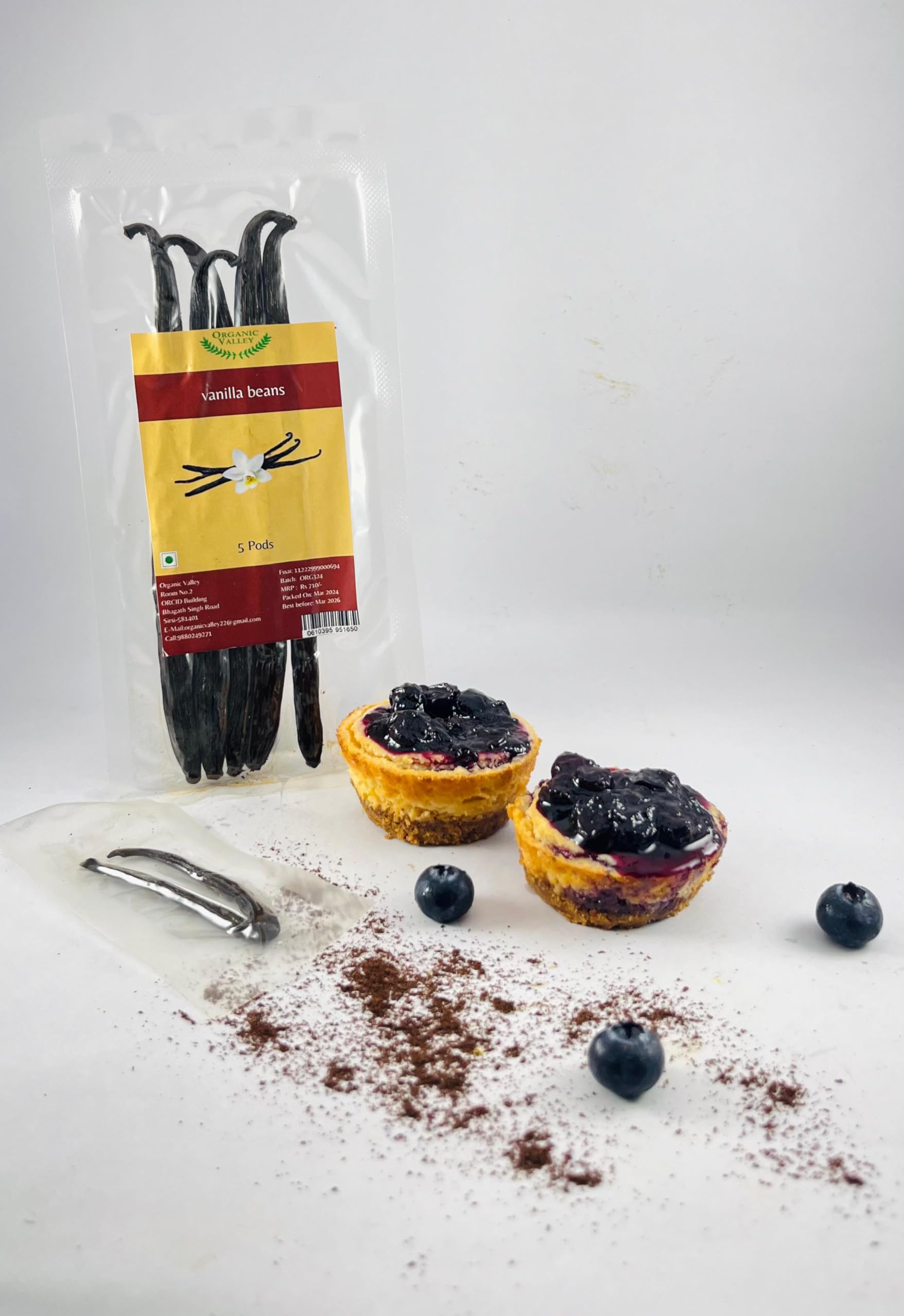 A' Grade Vanilla Beans 5 pods - Indulgent and Fragrant Culinary Masterpieces