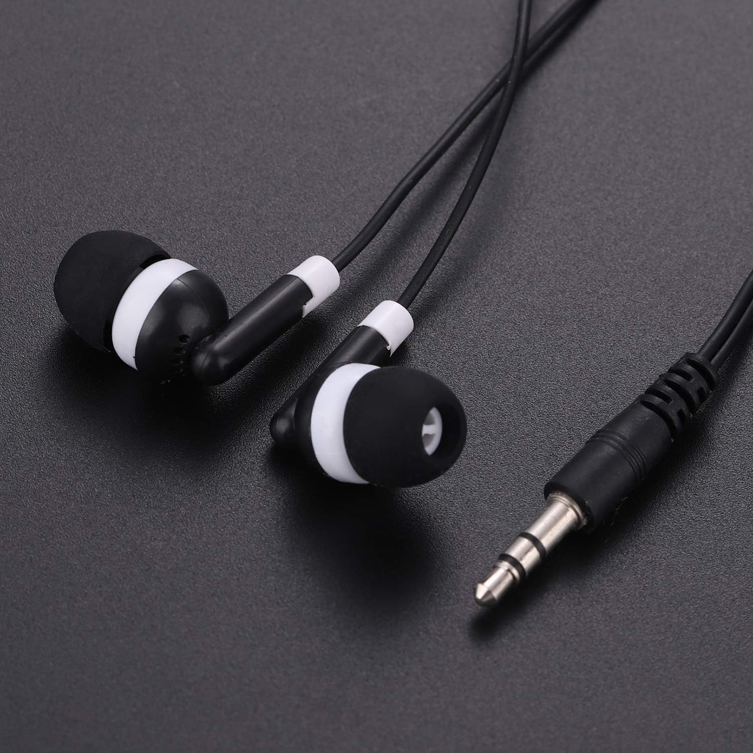 Suреr Bіg Clеаrаnсе! Wholesale Bulk Individually Bagged Earbuds Headphones 100 Pack for iPhone, Android, MP3 Player - Black