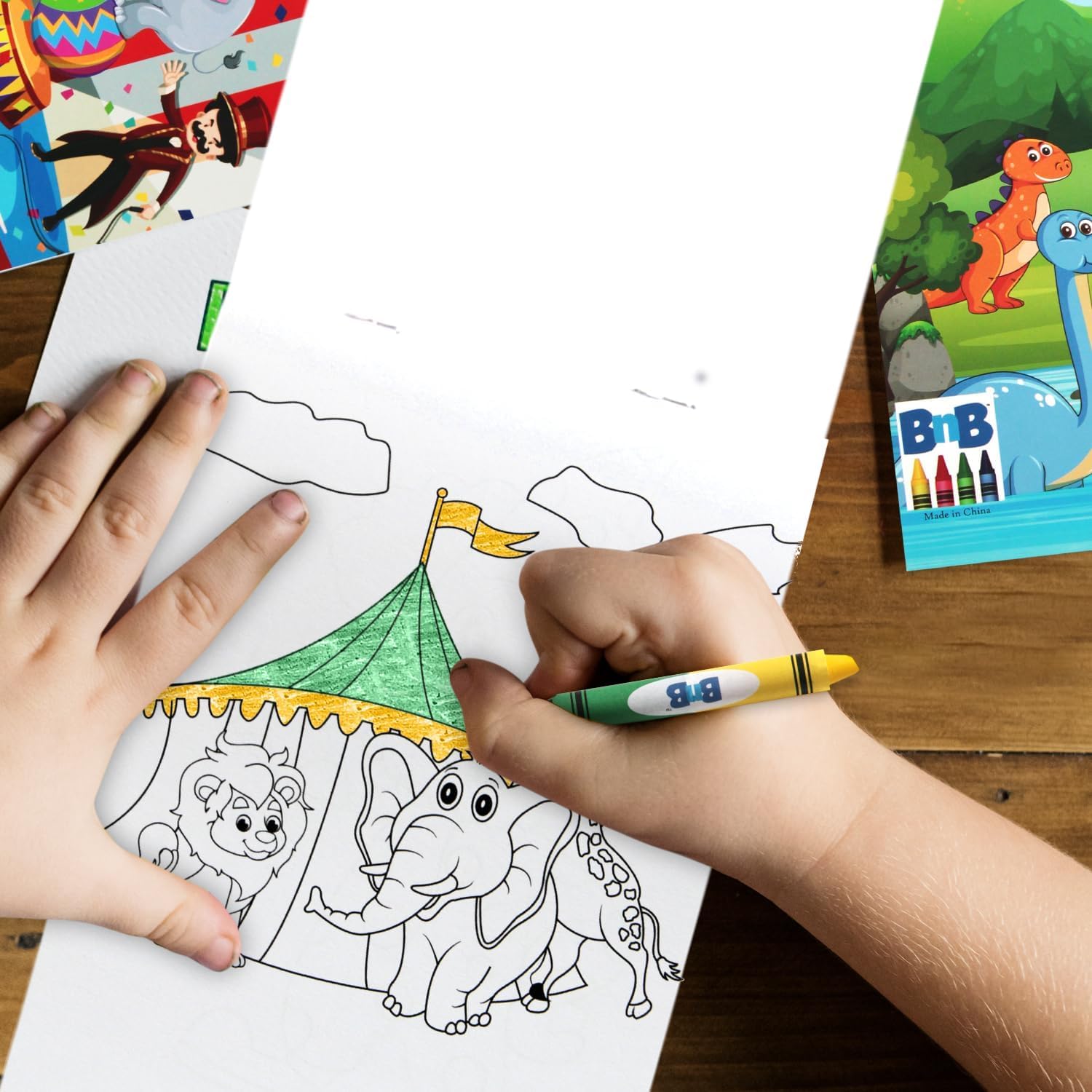 Bulk Mini Coloring Books & Crayons (4 Colors Thicker Crayons Per Book 5X7),Entertainment For Kids in Restaurants, Waiting Rooms, Hospitals, Great Party Favors Goodi bags 48 PACK