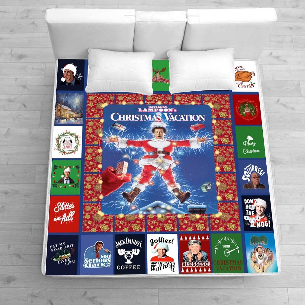 Couverture de Noël lavable : grand plaid durable anti-décoloration