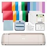 Maker 4 - Smart Cutting Machine &lpar;Seashell&rpar; &vert; Engagement Plus Bundle - Includes EasyPress 3 Heat Press &lpar;9x9&rpar; &plus; Mat&comma; Tote Bag&comma; Material Samplers&comma; Machine Mat&comma; Pens&comma; Tools&comma; & 25 Digital Images