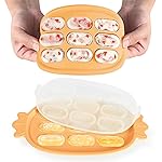 Haakaa Baby Popsicle Mold - Baby Food Maker & Breastmilk Teething Freezer Tray - BPA Free Silicone-Orange