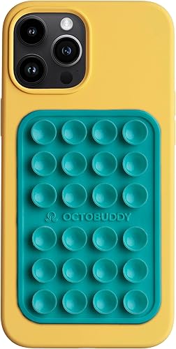 OCTOBUDDY MAX Funda de silicona con succión para teléfono Compatible con iPhone y Android, soporte antideslizante para accesorios móviles manos