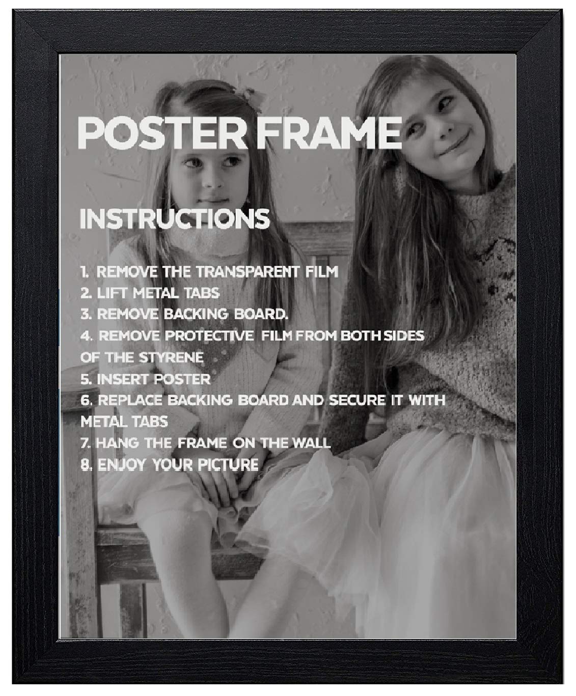 Ob2h Black Matt Maxi Poster Picture Frame Size(61Cm X 91.5Cm, 36 X 24 Inch)