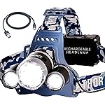 TDC Headlamp Rechargeable USB-C, 1080 Lumen, Super Bright Head Lamps Led Rechargeable, Camo Head Flashlight for Adults, Waterproof Head Lights for Forehead