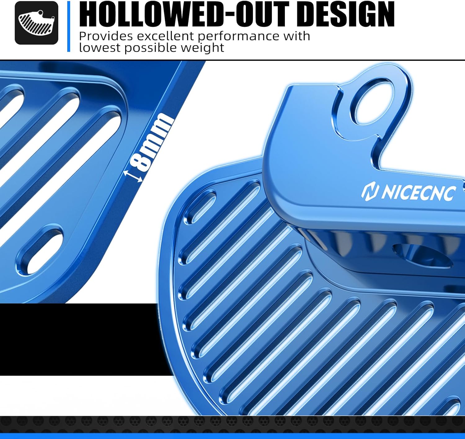 NICECNC Blue Front Brake Rotor Disc Protector Cover Compatible with Husqvarna TE300i 2019-2023 FE350 2016-2024 FE501 2016-2024 TE150i 2020-2023 Compatible with SHERCO 300 SE-R 2014-2022 See Fitment