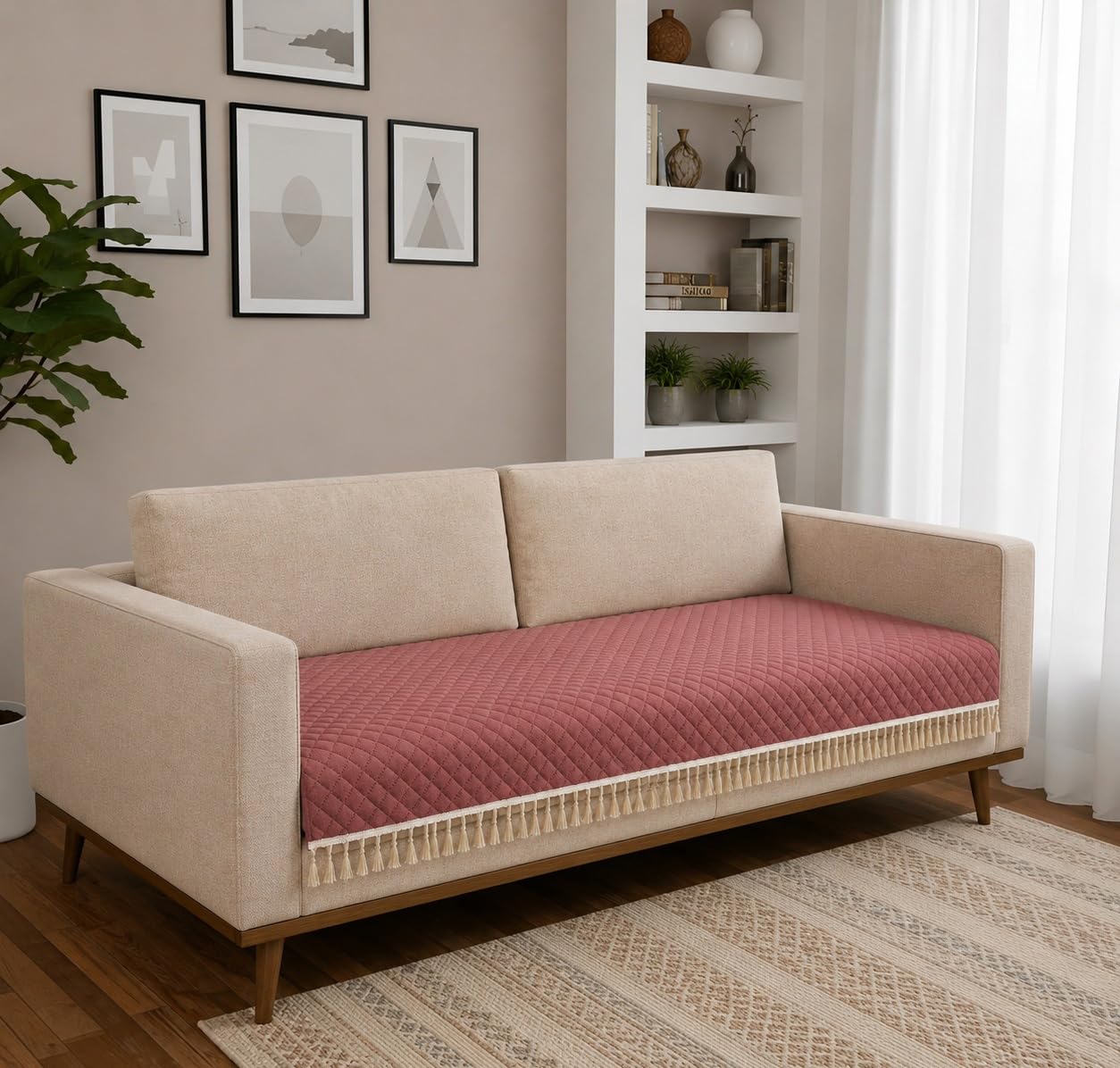Velvet Sofa Cover - Instant Home Upgrade -1