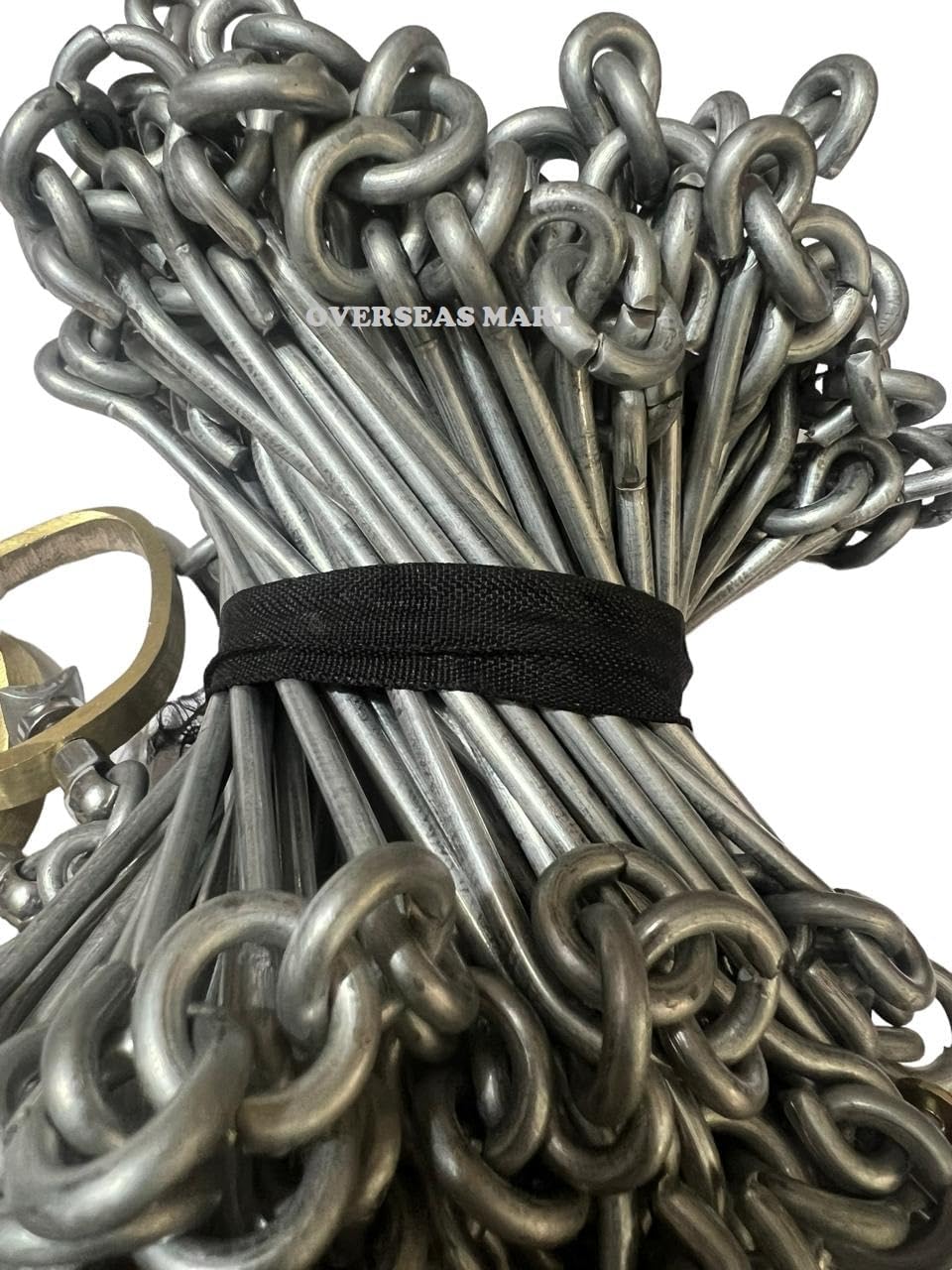 Afshariya Trading Co 20 Meter Survey Chain with Brass Tags Ground Measuring Tool for Land Surveyors -100 Link Chain - Heavy-Duty Mild Steel Construction (5.412kg) - Durable and Reliable 1