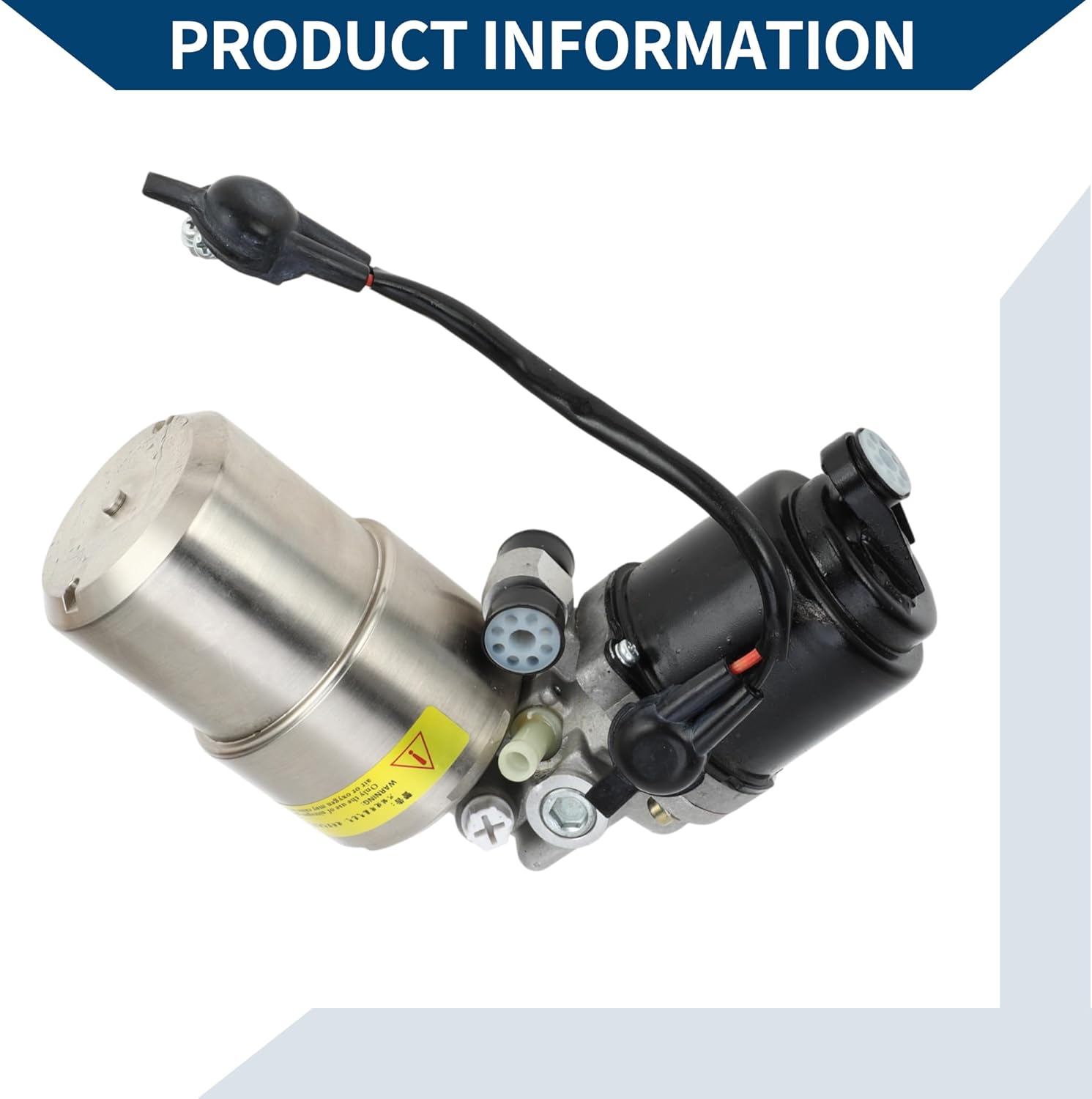 No.4707030060 ABS Pump Brake Booster Motor with Cylinder for Toyota 4 Runner for Lexus GX470 2003-2004 / 1Pcs Black Silver Tone