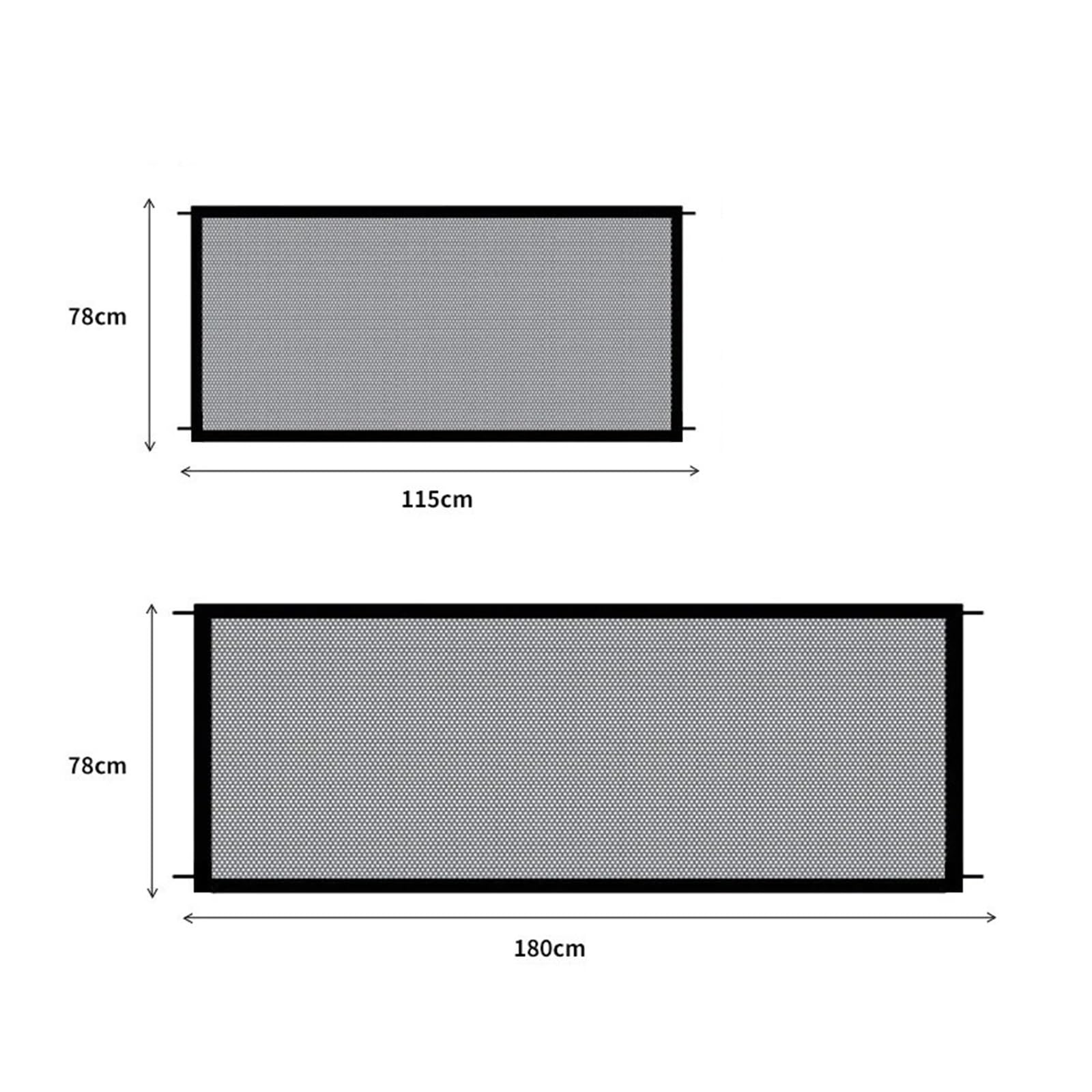 Hak Pet Izolowana Sieć Schody Brama Składana Oddychająca Siatka Kojec Dla Psa Bezpieczeństwo Ogrodzenie Bariera Ogrodzenia łAtwa Instalacja(115 X 78 cm)