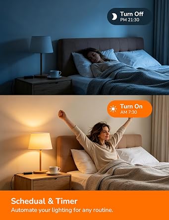 Lepro AI E27 Smart Bulb, 8.5W60W 806lm LED Screw Bulbs, WiFi Bulb 2 Packs [Energy Class F]