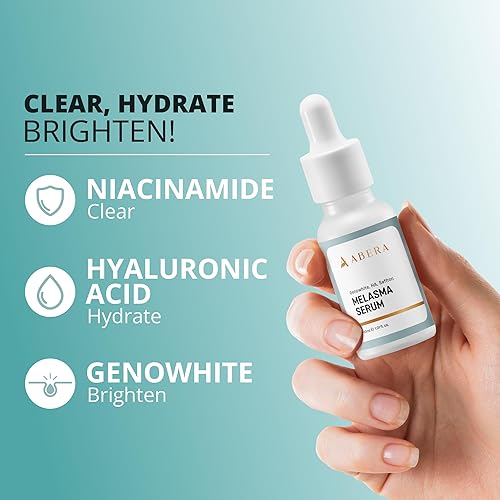 Miniatura 5 de Abera Tratamiento de melasma para cara, removedor de manchas oscuras de melasma, suero corrector de manchas oscuras con juego de 5 máscaras para