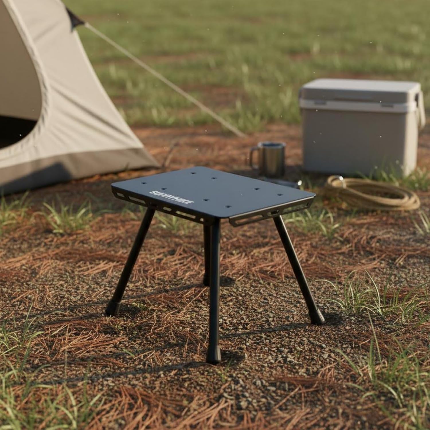 Portable Folding Stool Foldable Portable Camping Stool Quick Setup Compact Seat for Hikers, Queuing, Fishing, Green
