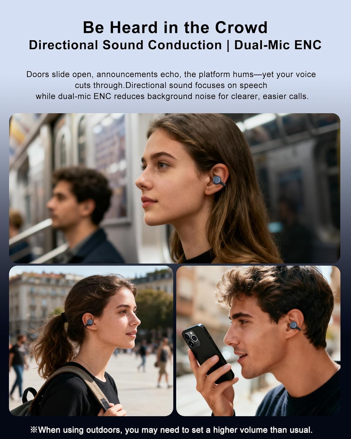 Clip-On Earbuds Open Ear Bluetooth5.3 Headphones, Ergonomic Comfort Sports Earphones with 50H Playtime, Smart Digital Display, IPX5 Waterproof, Gift for Valentine's Day and Anniversary, Birthday - Image 8