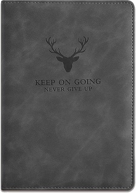 Notebook A5, Journal A5 Notebook Notepad Note Book, 360 Pages Hardcover Journal Notebooks with Pen Loop for Office School Home Business Writing & Note Taking (Gray)