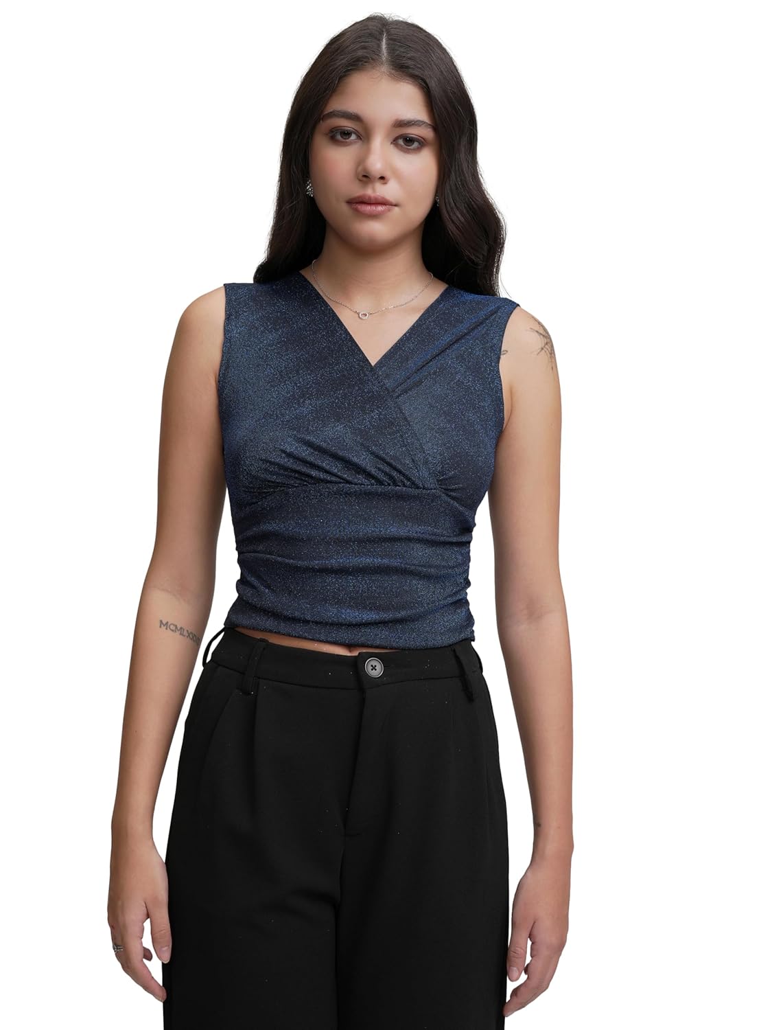 Tokyo Talkies Women’s Solid Regular Fit Shirt Tokyo Talkies Women’s Solid Regular Fit Shirt