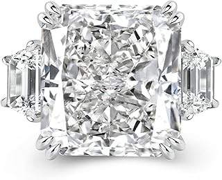 Radiant Cut CZ Engagement Ring