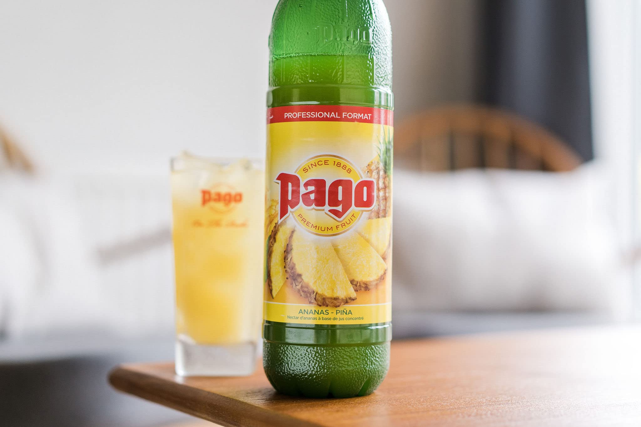Zumos Pago - Néctar de Piña a partir de Zumo de piña Pack 6 x 1L Clásicos