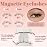 Higu clace Magnetic Eyelashes,1 pair of Magnetic Eyelashes with Applicator, No Glue Required Easy to Wear and Remove, Reusable Magnetic lashes Natural Look(Style A