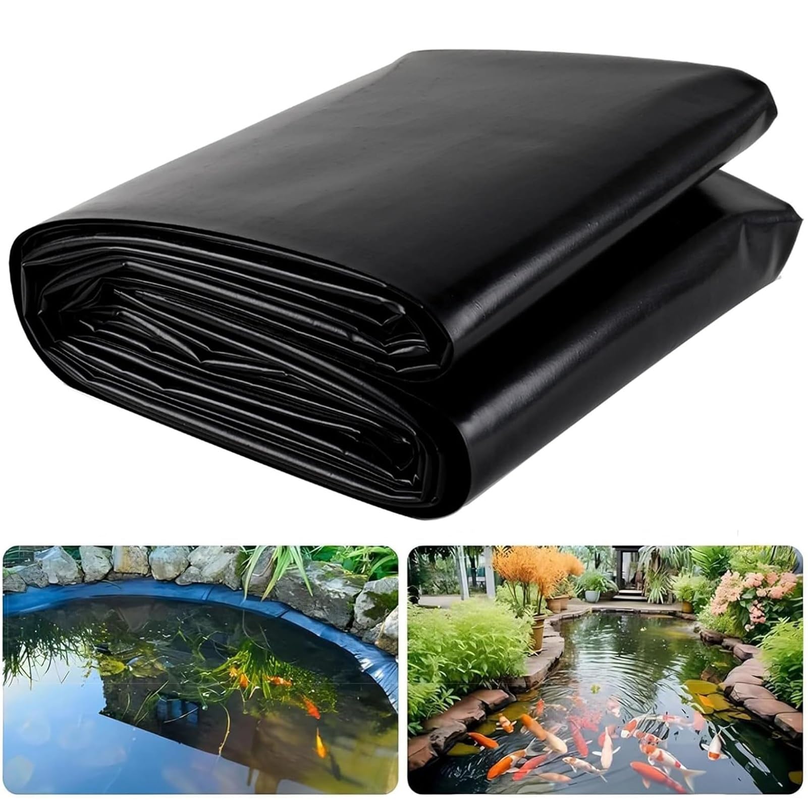 Bâche bassin noire 0.12mm pour étang extérieur et protection du mobilier