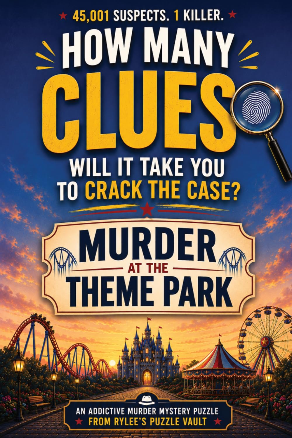 Murder At The Theme Park: How Many Clues Will You Need To Solve The Case? An Addictive Murder Mystery Puzzle. (How Many Clues? Series)