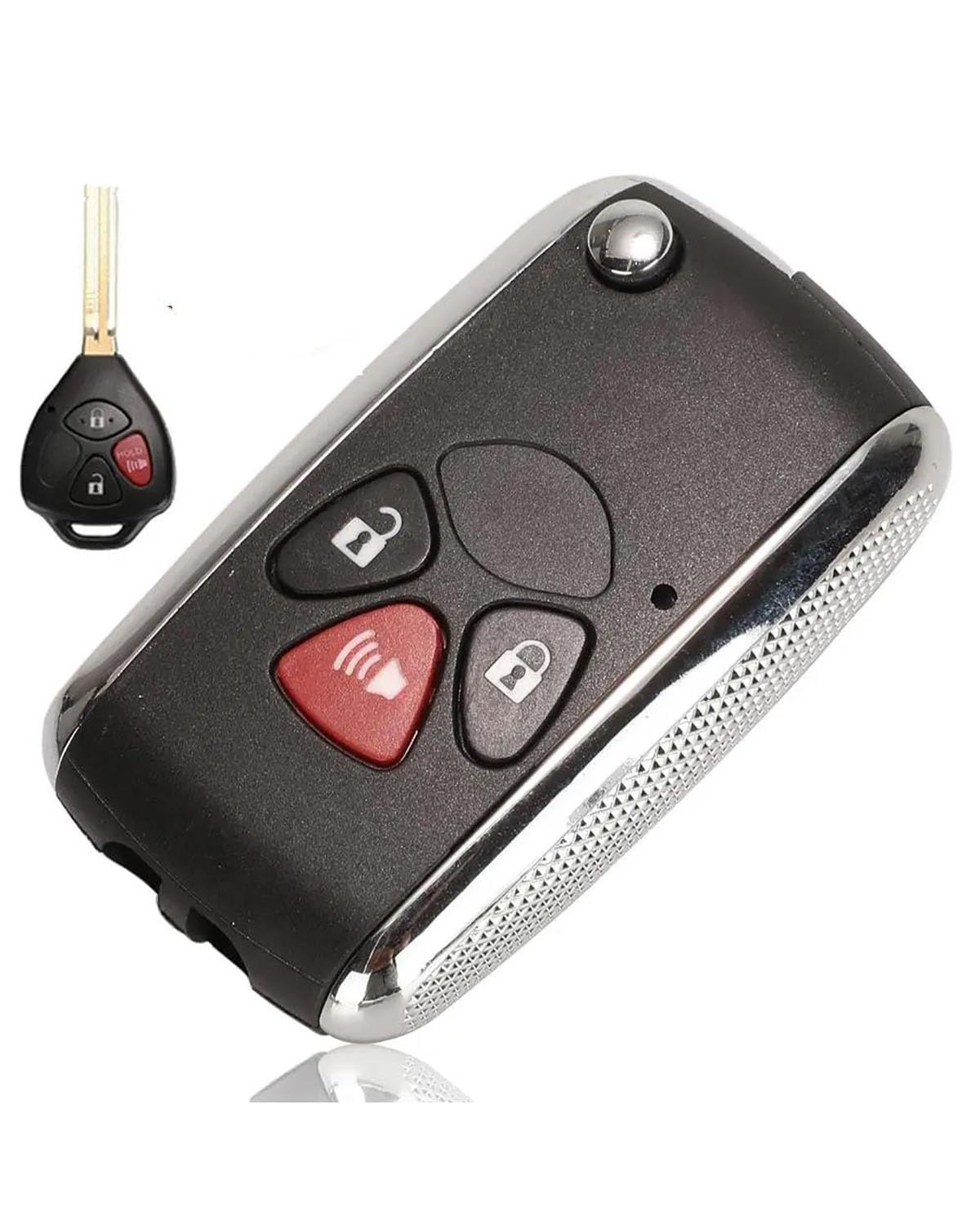 Coque de clé Toyota RAV4 en finition premium, l'accessoire automobile raffiné