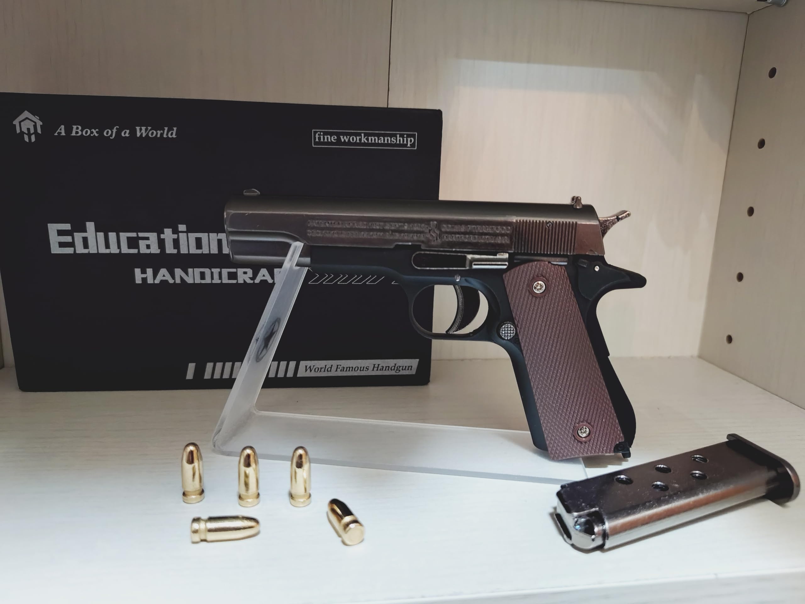 Amazon.co.jp: 1/2スケール ミニチュアモデルガン M1911 ガバメント