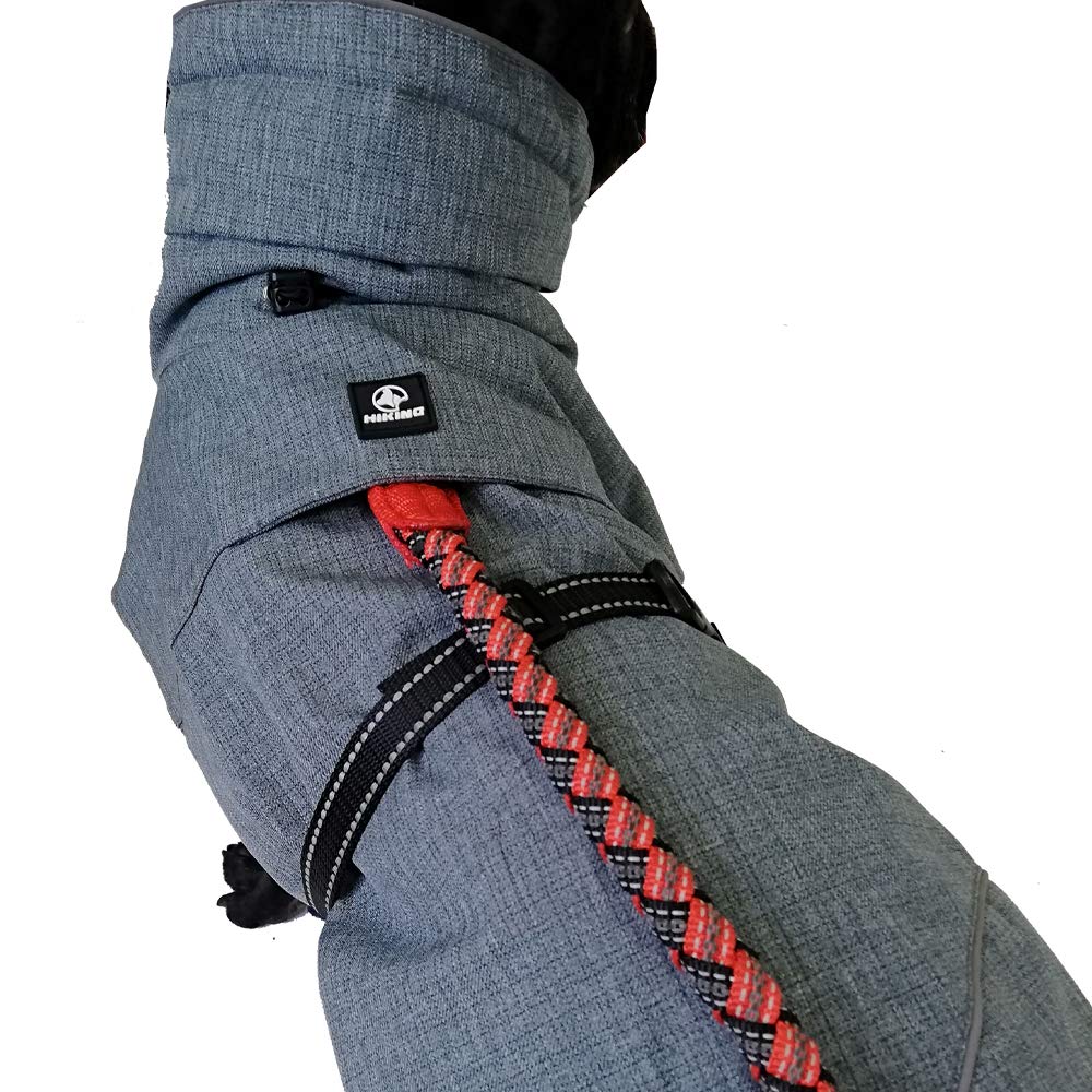 Croci Hiking - Abrigo para Perros, Impermeable para Perros, Acolchado de Invierno, Forro de termopileEverest, Gris, Talla 35 cm – 194 g