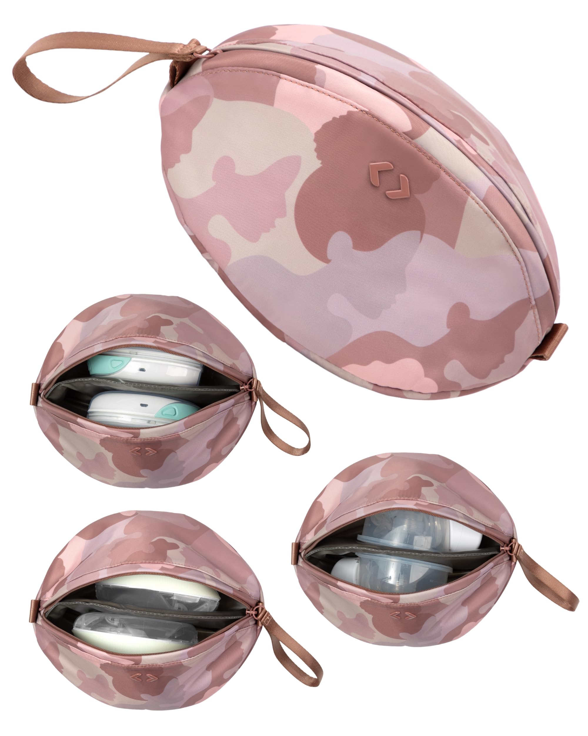 Tragbare Milchpumpentasche – passend für Elvie Stride, Willow Go & Momcozy – Kompaktes 30 x 16 cm Pumpetui mit Handschlaufe – für 2 tragbare Pumpen plus Kabel – freihändige Tragetasche für Reisen