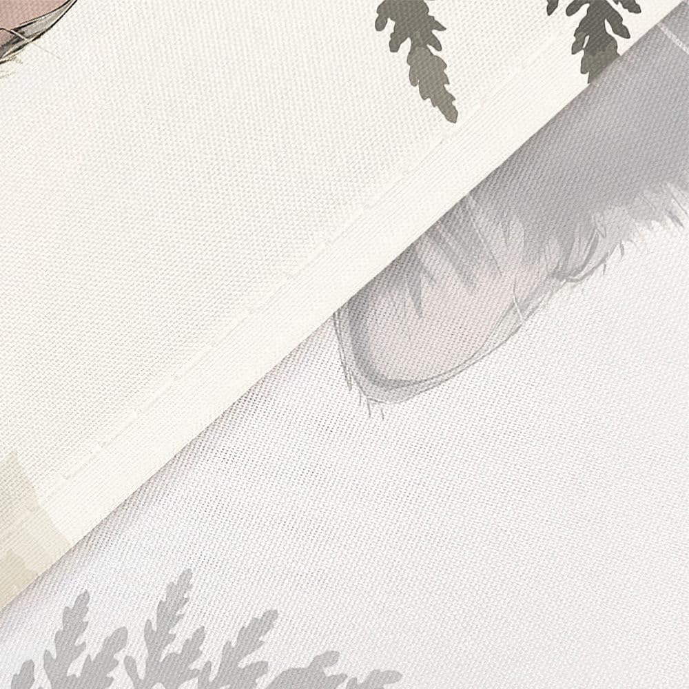 Black Cat Shower Curtain, Cute Kitten with Green Leaves Bathroom Decor, Waterproof Washable Polyester Fabric, 72X72 Inch Bath Curtain Set with Hooks for Cat Lovers & Modern Bathroom Decorations. image 3