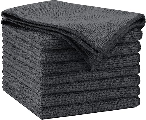 Miniatura 11 de AIDEA Paño de limpieza de microfibra blanco, 100 unidades, trapos de limpieza absorbentes, trapos de tienda comercial, sin pelusas, sin arañazos,