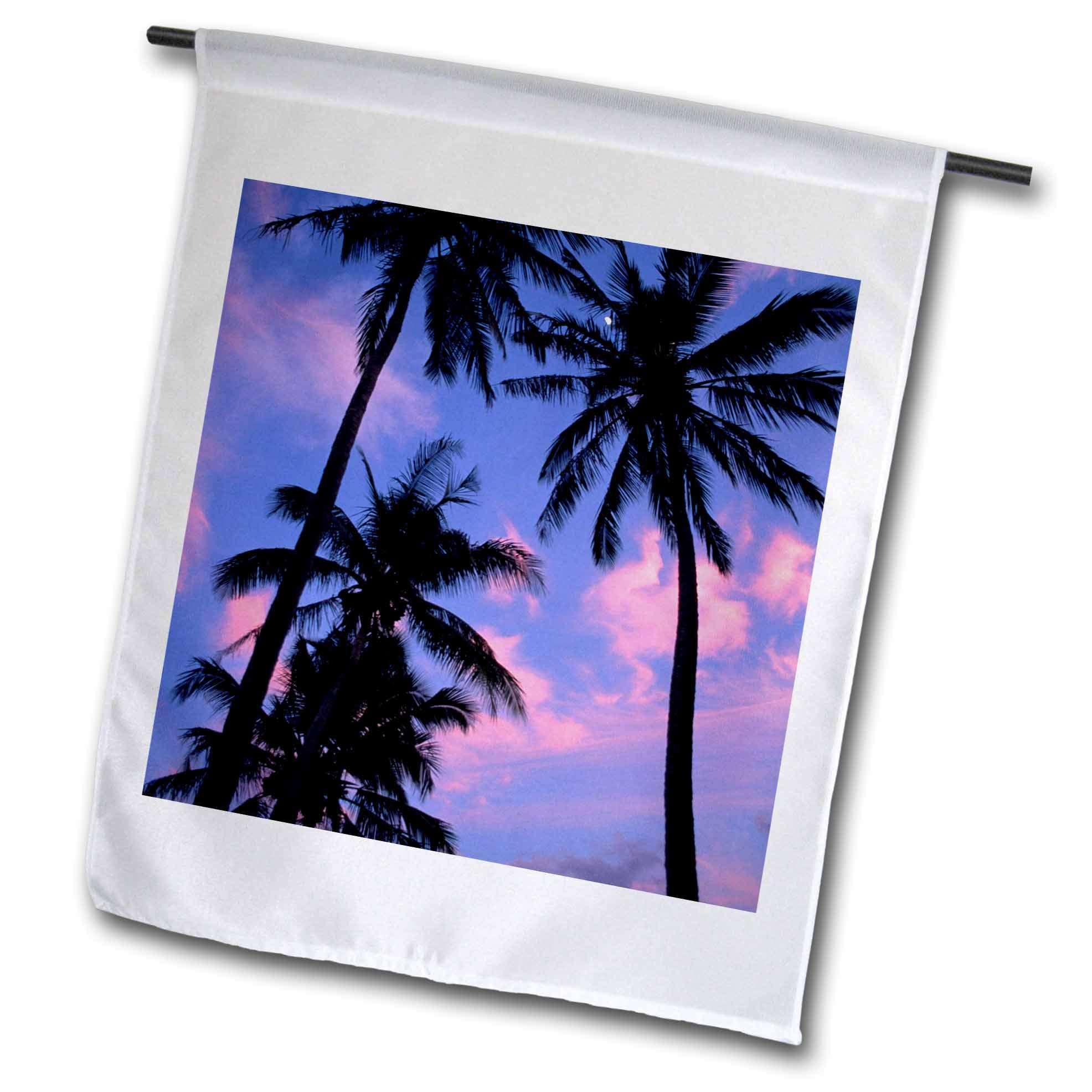 3dRose Gartenflagge Kokospalmen, 30,5x45,7 Cm – Einseitiger Druck Auf Polyester, Für Garten & Deko