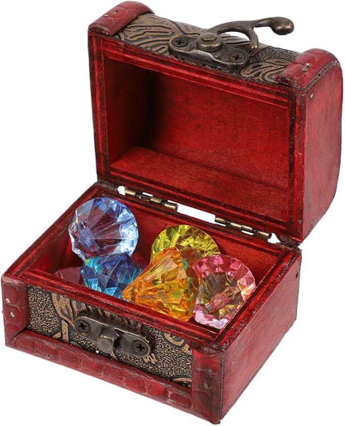 Ciieeo 1 Set Pirate Treasure Chest Toy Old Fashioned Toy Pirate Toy