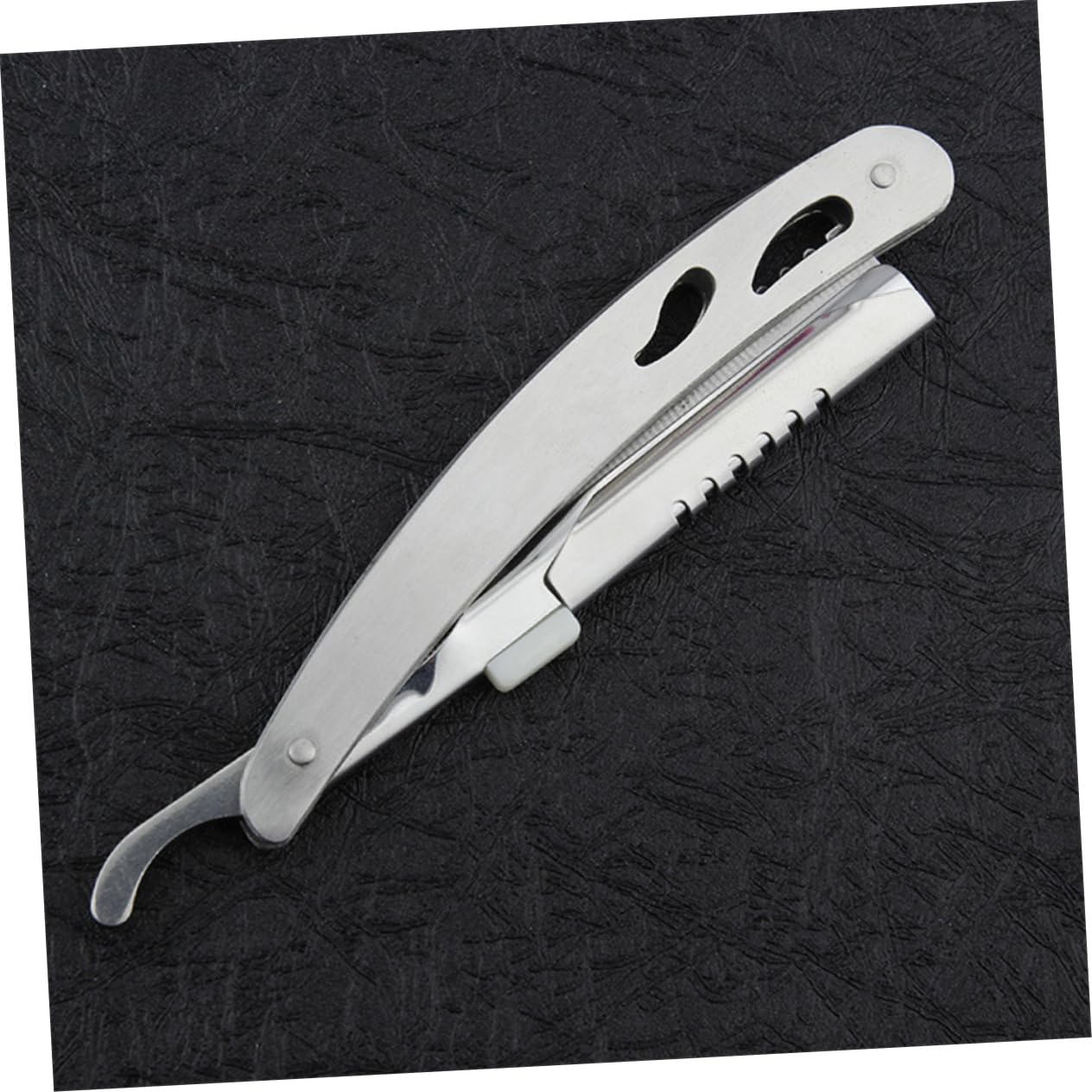 LIFKOME Beard Shaver for Men Vintage Manual Razor Face Shaver Beard Cut Knife Eyebrow Shaping Tool Steel Scraper Razor Hairdressing