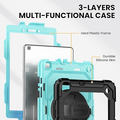 Miniatura 9 de Timecity Funda para tablet Samsung Galaxy Tab A 8.0 2019 (solo compatible con SM-T290T295T297), protector de funda para tablet con soporte