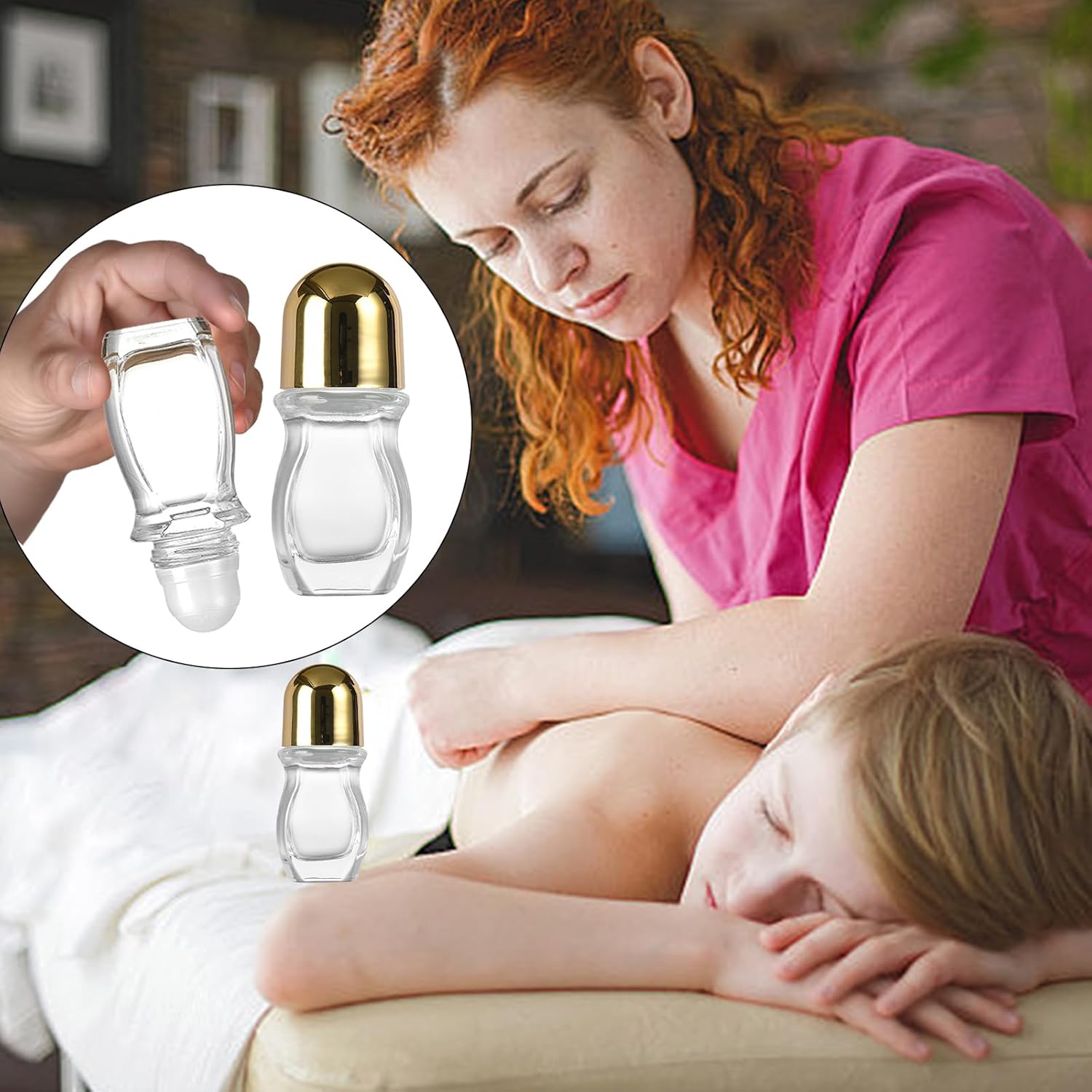 Convenient Clear Glass Bottles Convenient Containers For Liquids Essential Oil Storage Case Organized For Women