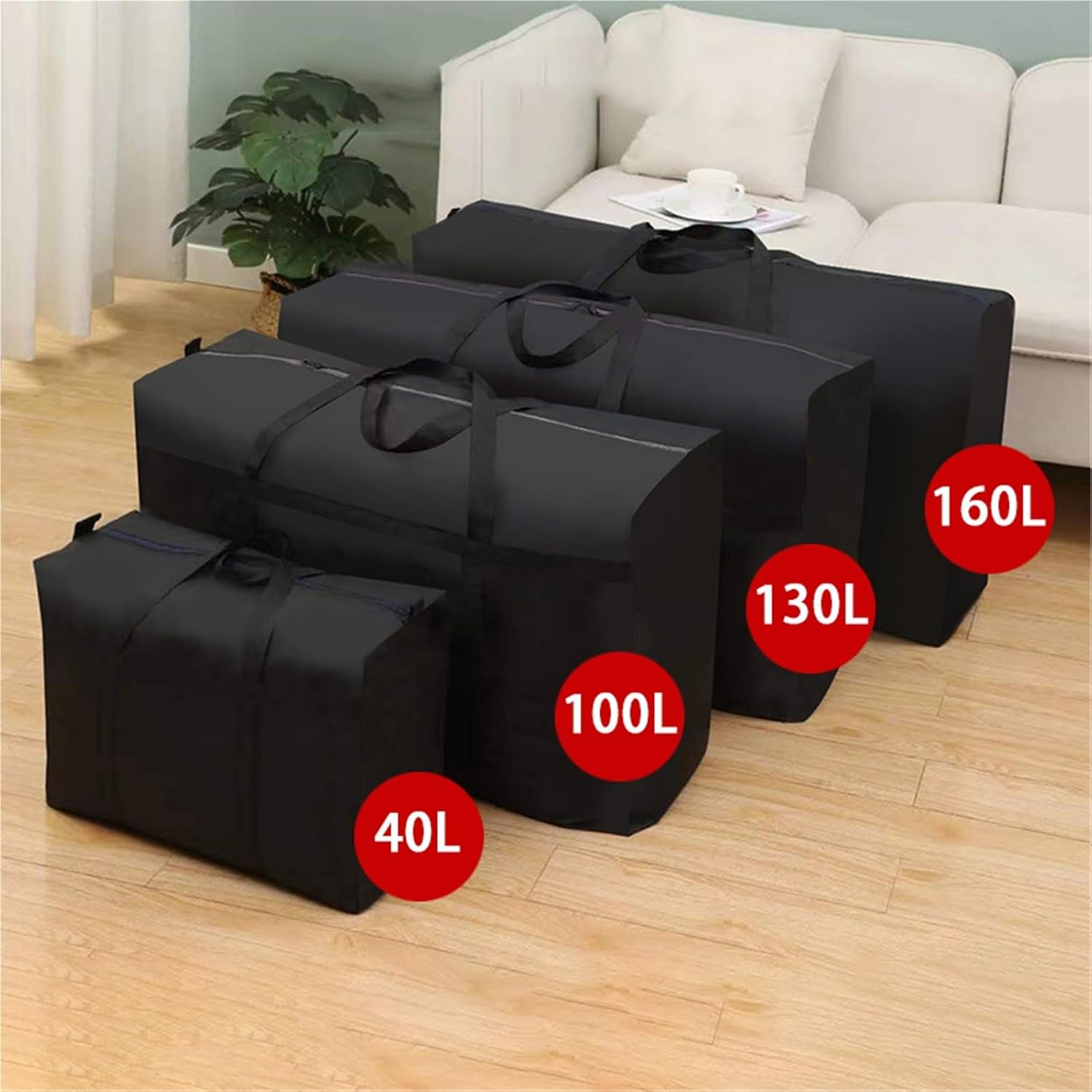 Moving Bags Heavy Duty Laundry Shopping Bag Foldable Luggage Travel Large Capacity Quilt Organizer(M 100L)