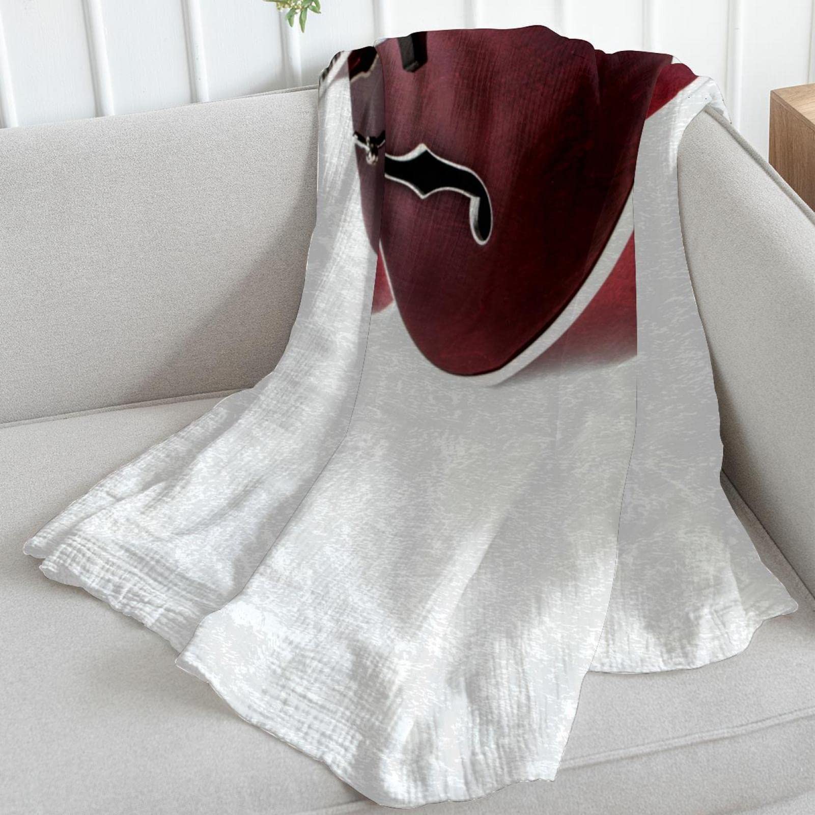 Coperta in pile per strumenti musicali per divano, divano o letto