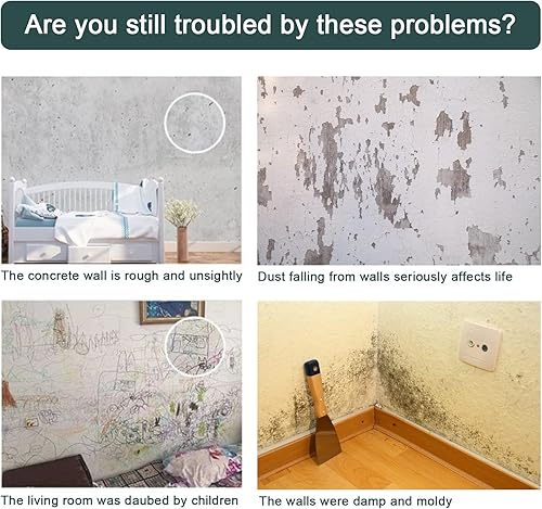 Miniatura 6 de AISHOART Azulejos para salpicaduras en muro con diseño de mármol, 10 unidades, paneles de pared 3D impermeables para despegar y pegar, azulejos de