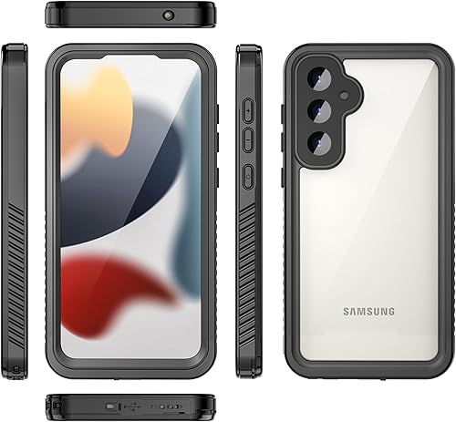 Miniatura 6 de Funda impermeable para Samsung Galaxy A03S con protector de pantalla integrado, resistente al agua, a prueba de polvo, a prueba de golpes, a prueba
