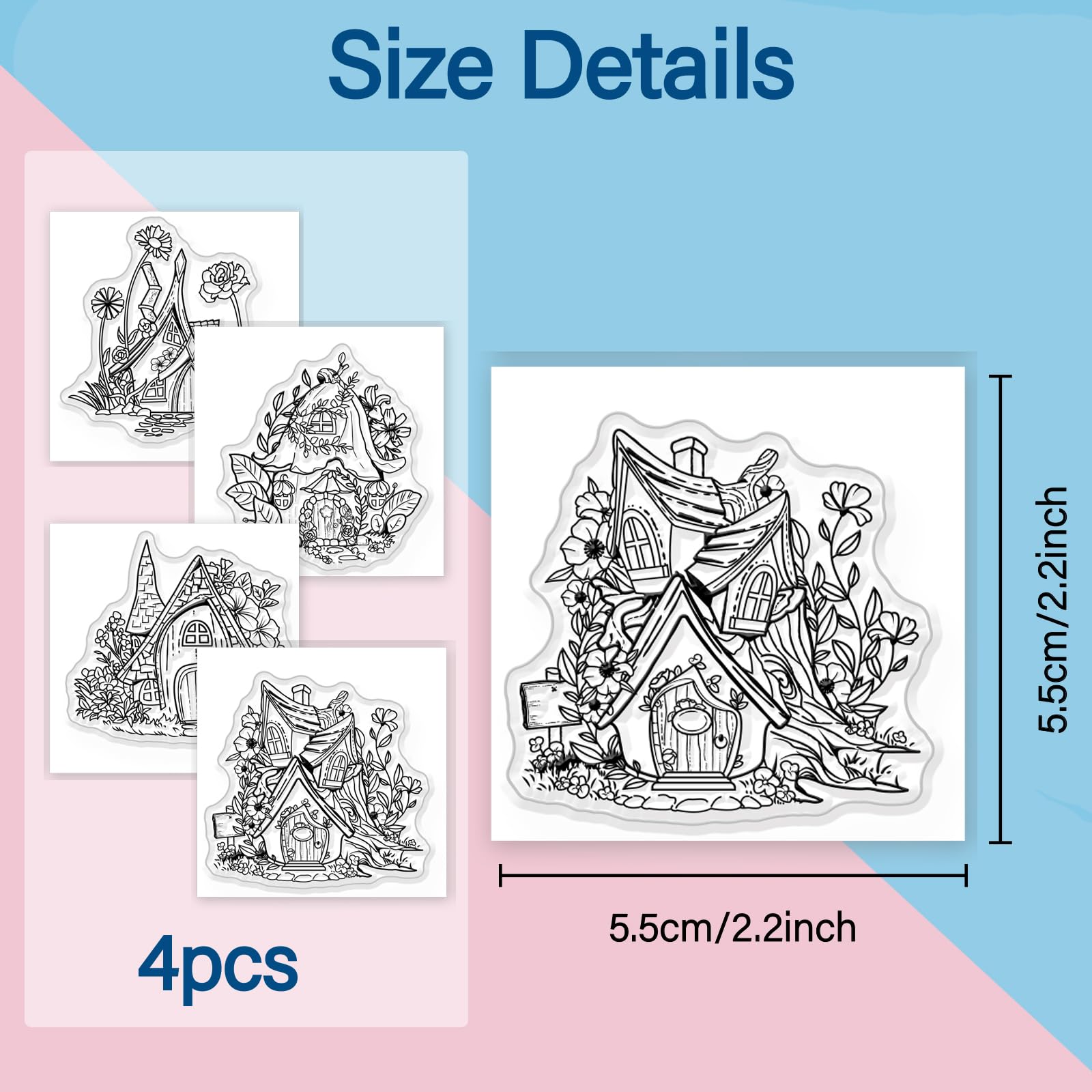 Timbri Trasparenti Silicone | Motivi Fiori E Nature | Per Scrapbooking - Foto 10