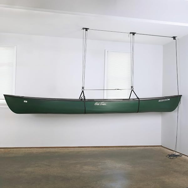 Teal Triangle Elite Canoe Hoist with Easy-Lift System