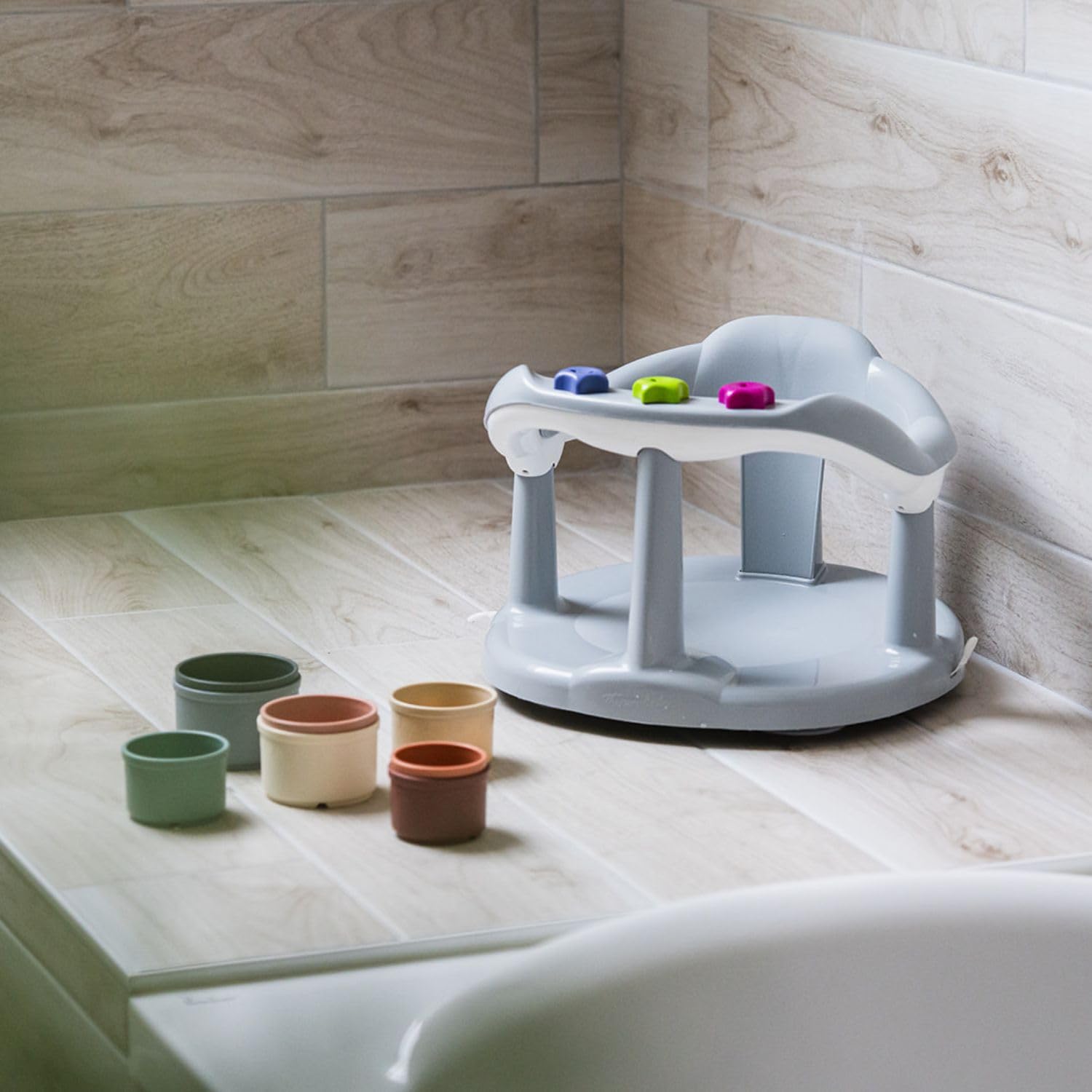 THERMOBABY Anillo de baño Aquababy de 7 a 16 meses - Gris Charm